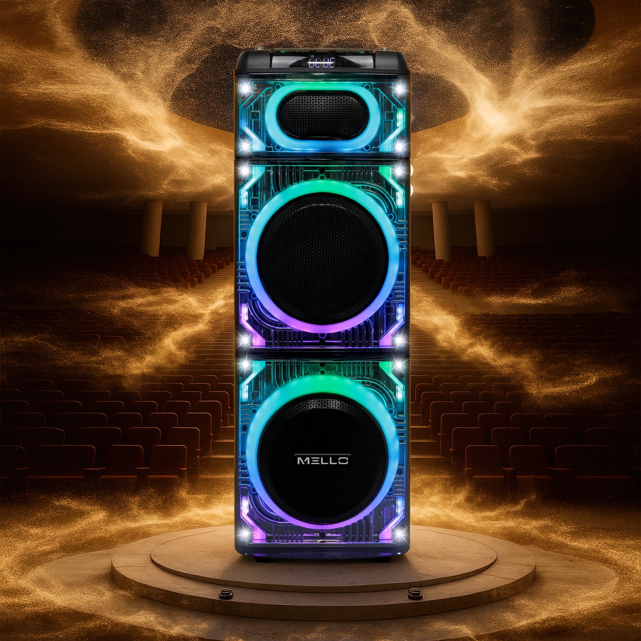 MELLO LUCID PRO 2 X 10" INCH PARTY SPEAKER