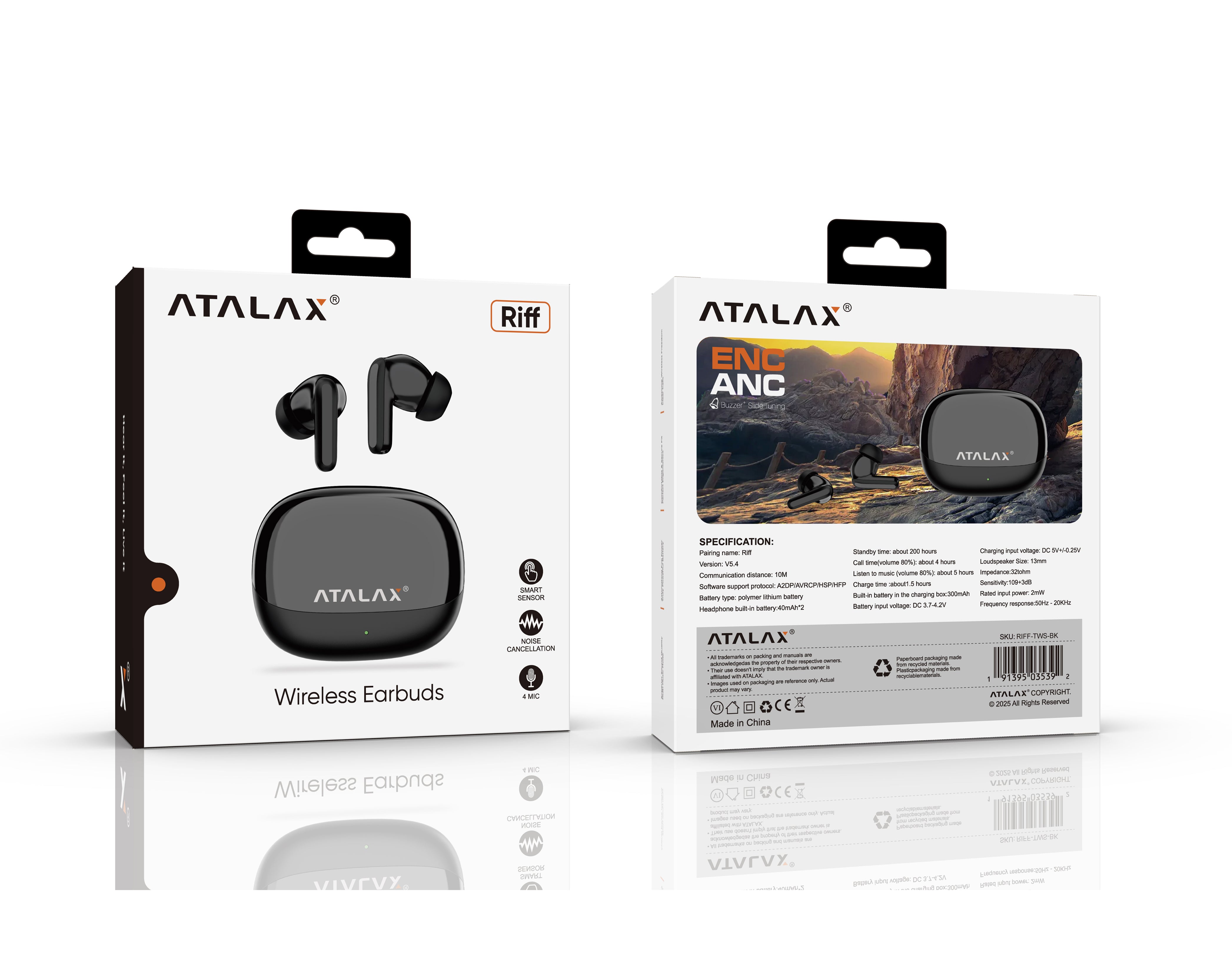 ATALAX RIFF TWS WIRELESS EARBUDS