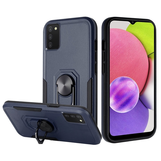 Tough Strong - Flat Magnetic Ring Case For Samsung A03S