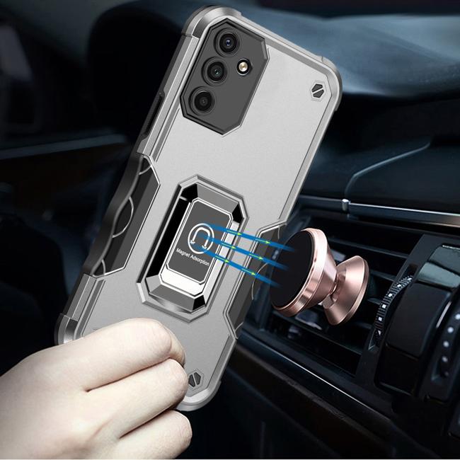 Magnetic Ring Stand Hybrid Case For Samsung A54