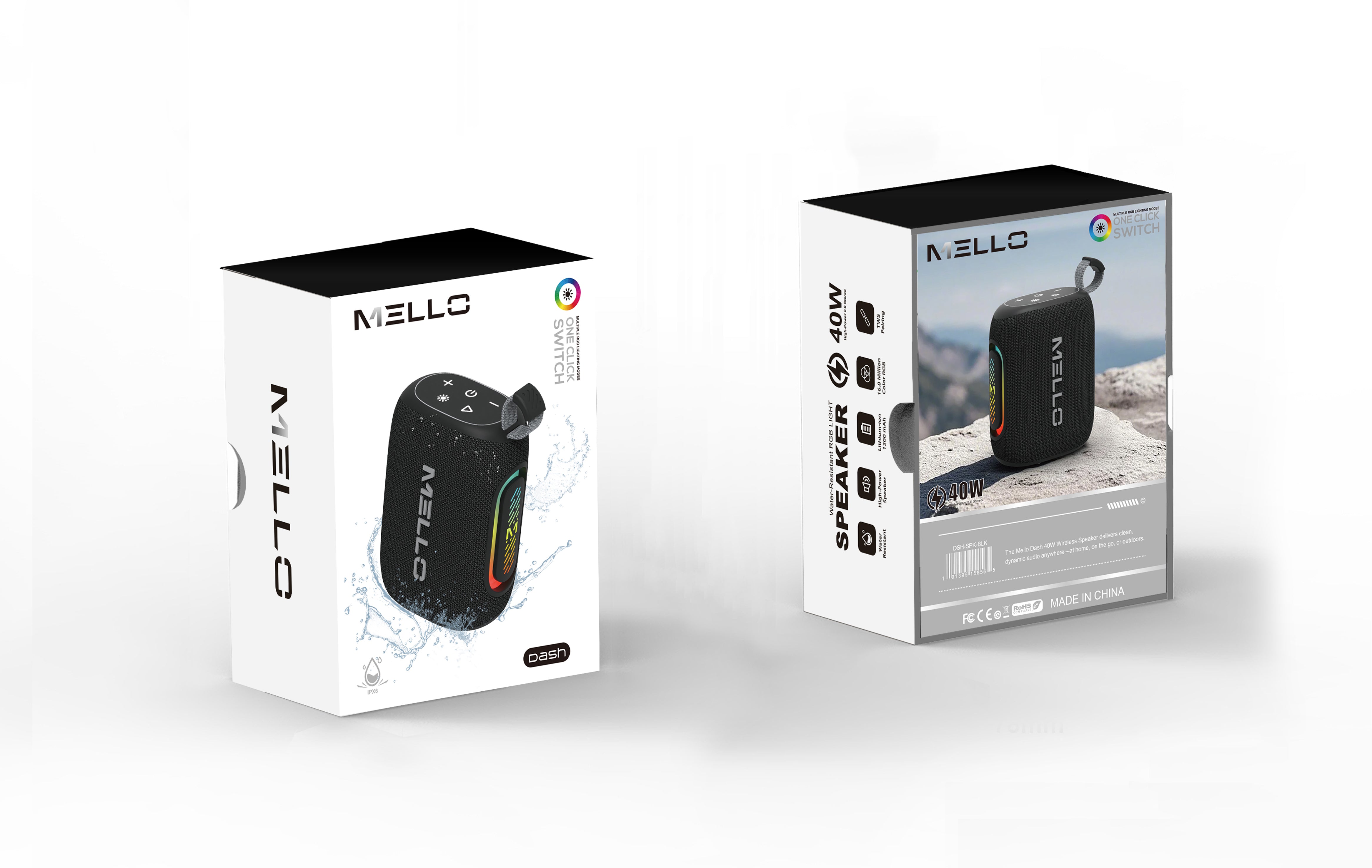 MELLO DASH PORTABLE SPEAKER BLACK