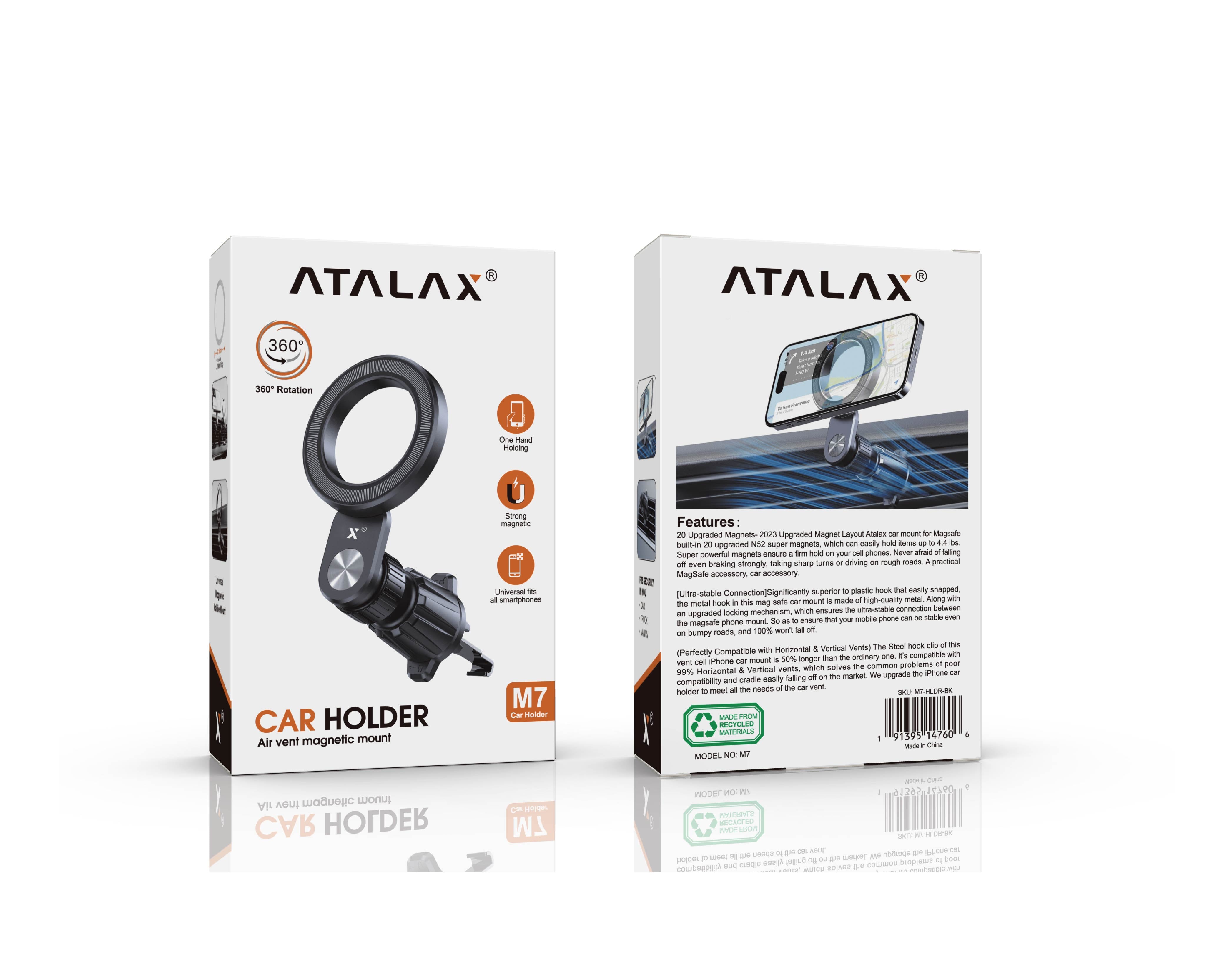ATALAX M7 AIR VENT MAGNETIC MOUNT CAR HOLDER
