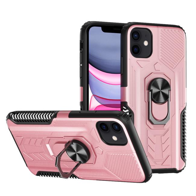 Magnetic Ring Stand Hybrid Case For Iphone 11 6.1