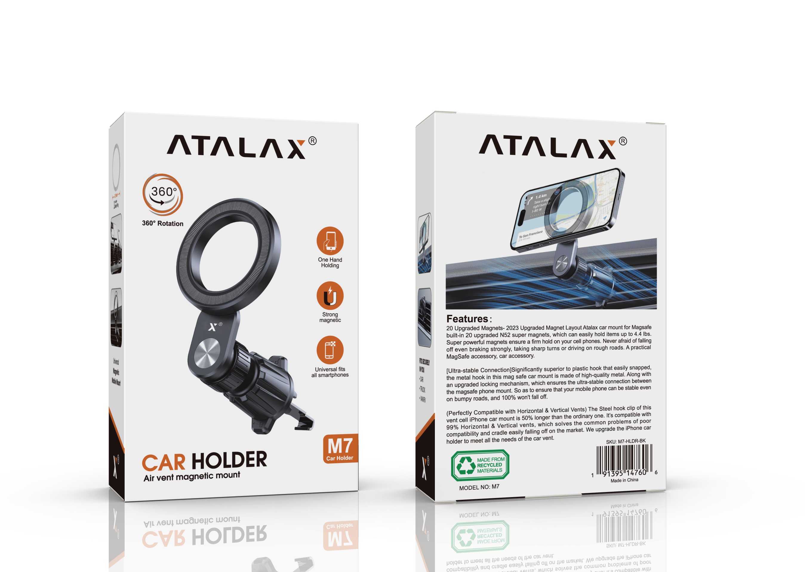 M7 AIR VENT MAGNETIC MOUNT CAR HOLDER