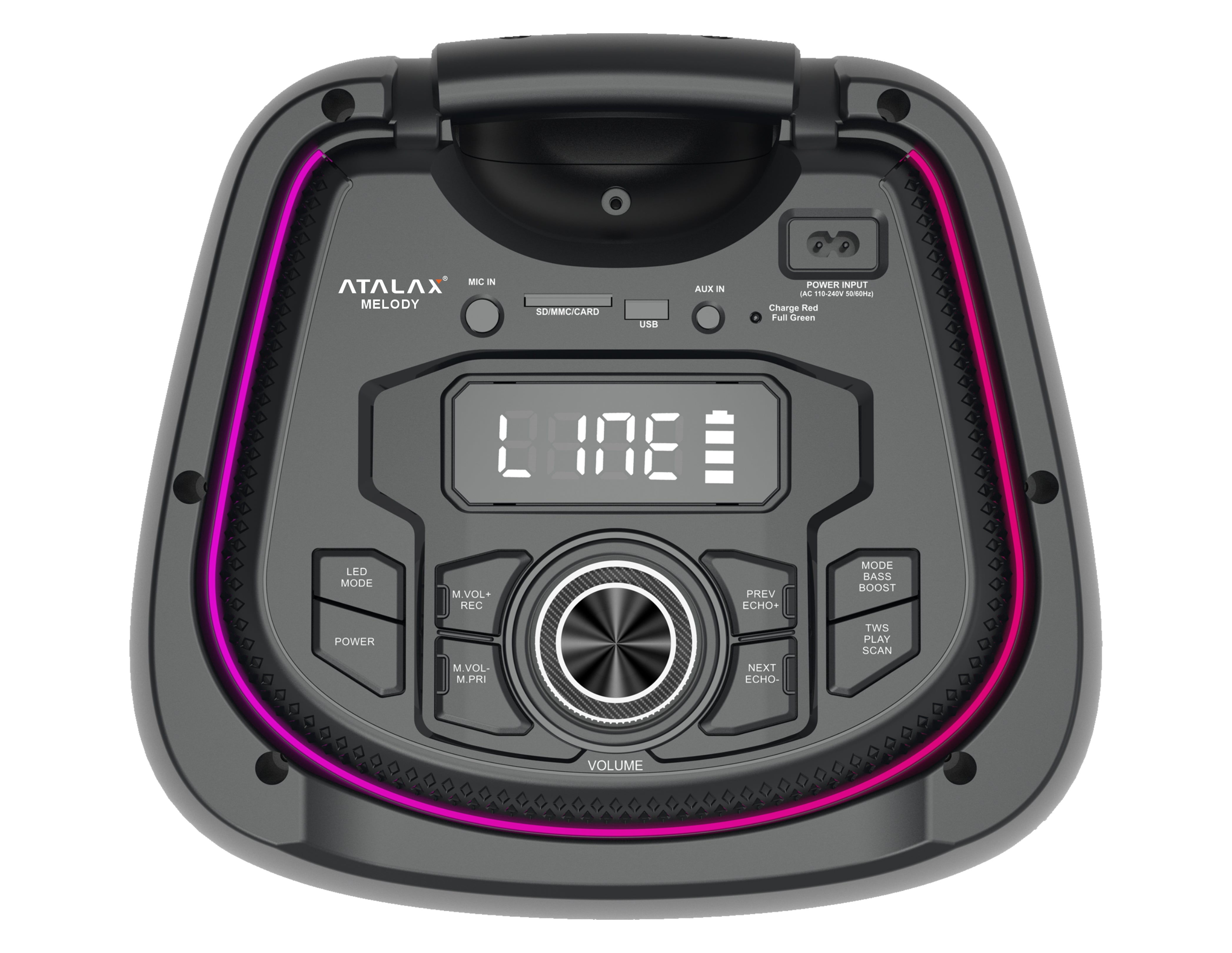 ATALAX MELODY 2 X 10" INCH 4500 WATTS PARTY SPEAKER