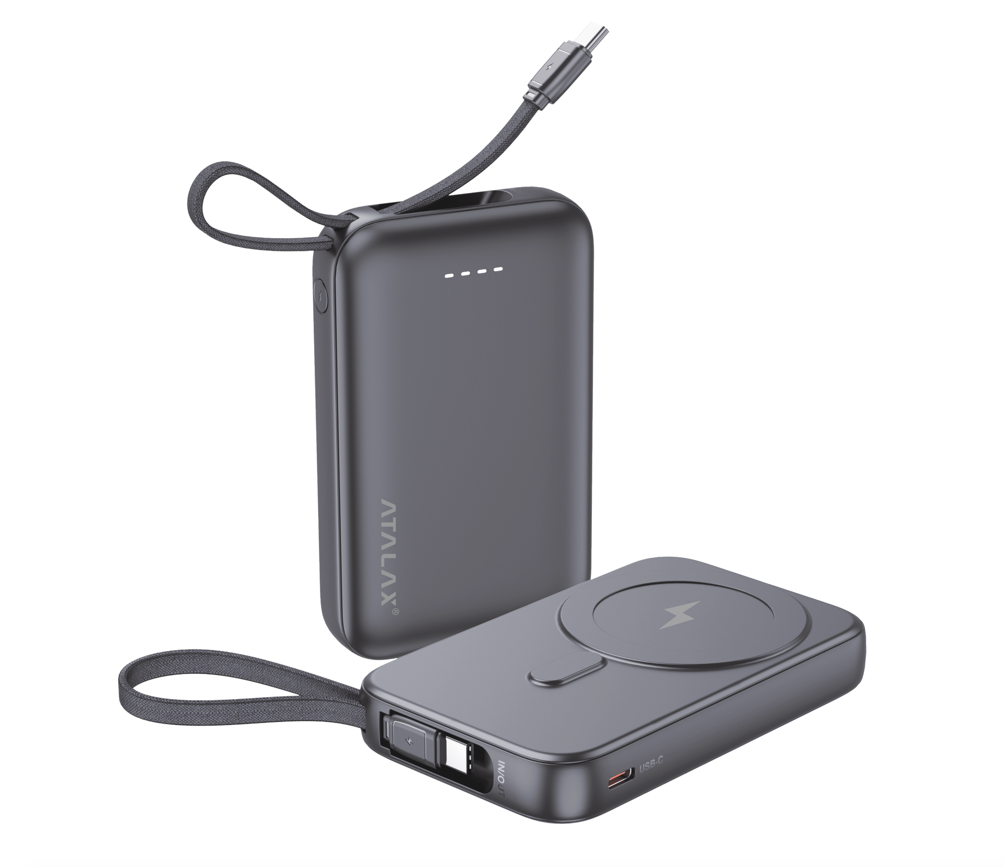 ATALAX X105 MAGSAFE WIRELESS POWER BANK 10000 MAh GRAY