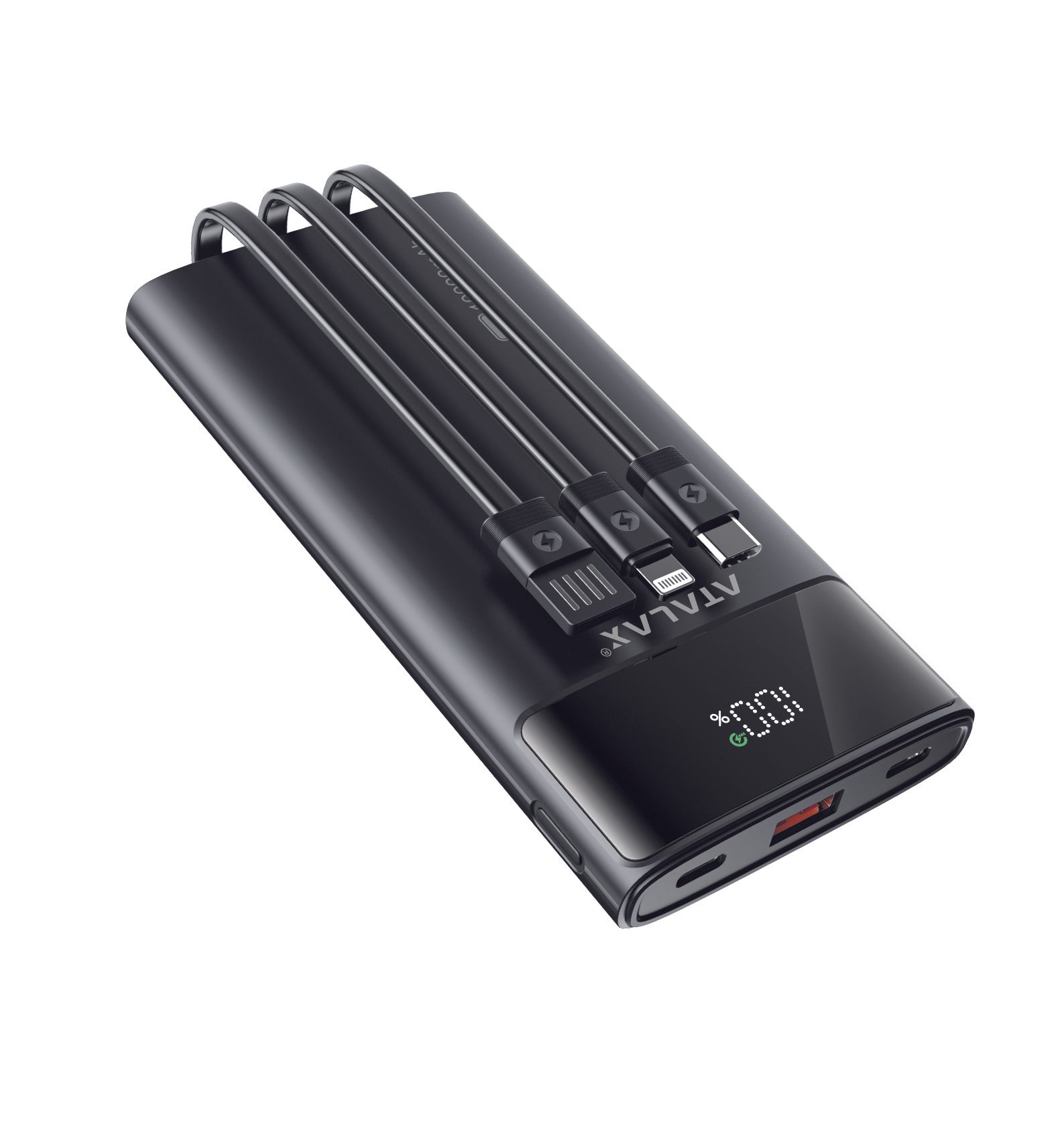 ATALAX X108 30W POWER BANK ALL IN ONE 10000 MAh BLACK