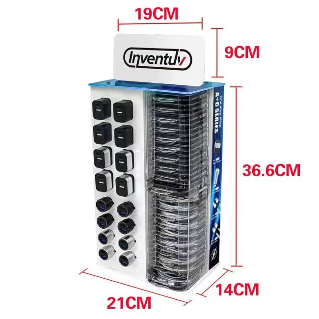 Counter Top 72 Pcs Display Clear - PHONE ACCESSORIES DISPLAY RACK