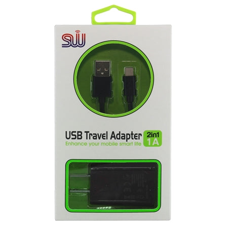 H05 Travel Charger 2.1 Amp (2 In 1) For Micro USB