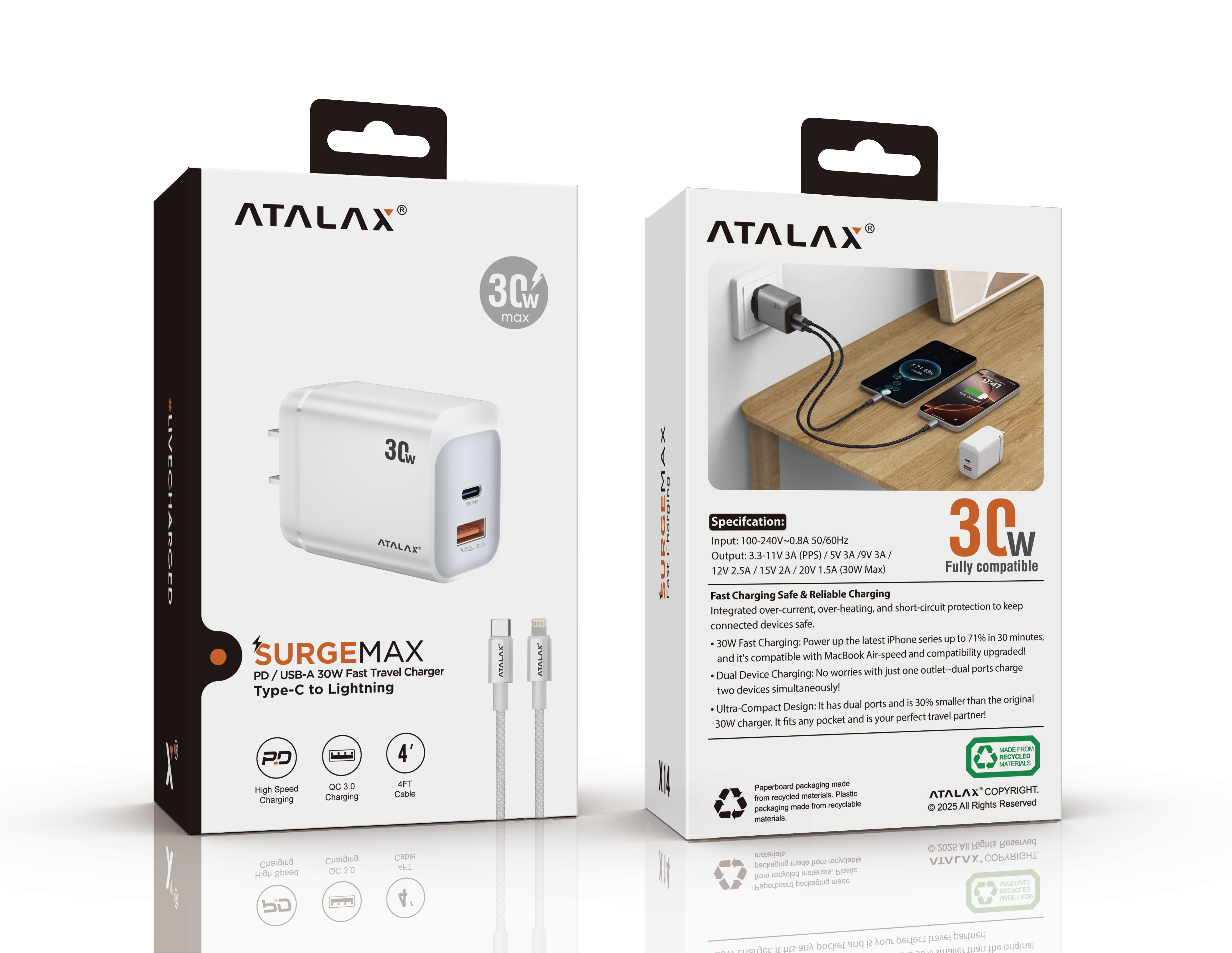SURGEMAX X14 ADAPTER 30W LIGHTNING