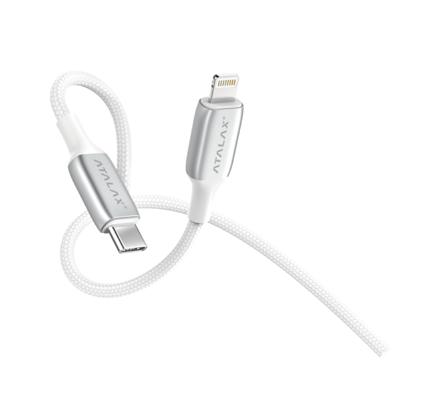ATALAX SURGEMAX X95 LIGHTNING CABLE 6F WHITE