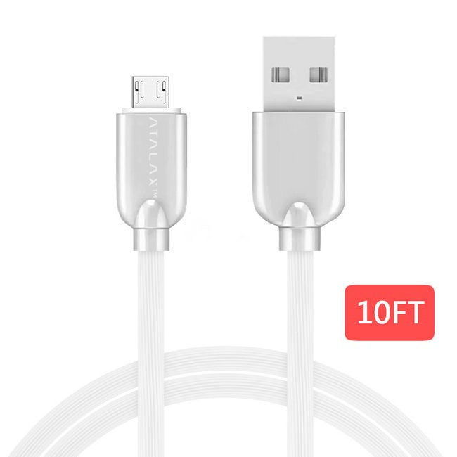 X91 Atalax Zinc Alloy 10Ft Data Cable For V8 Micro