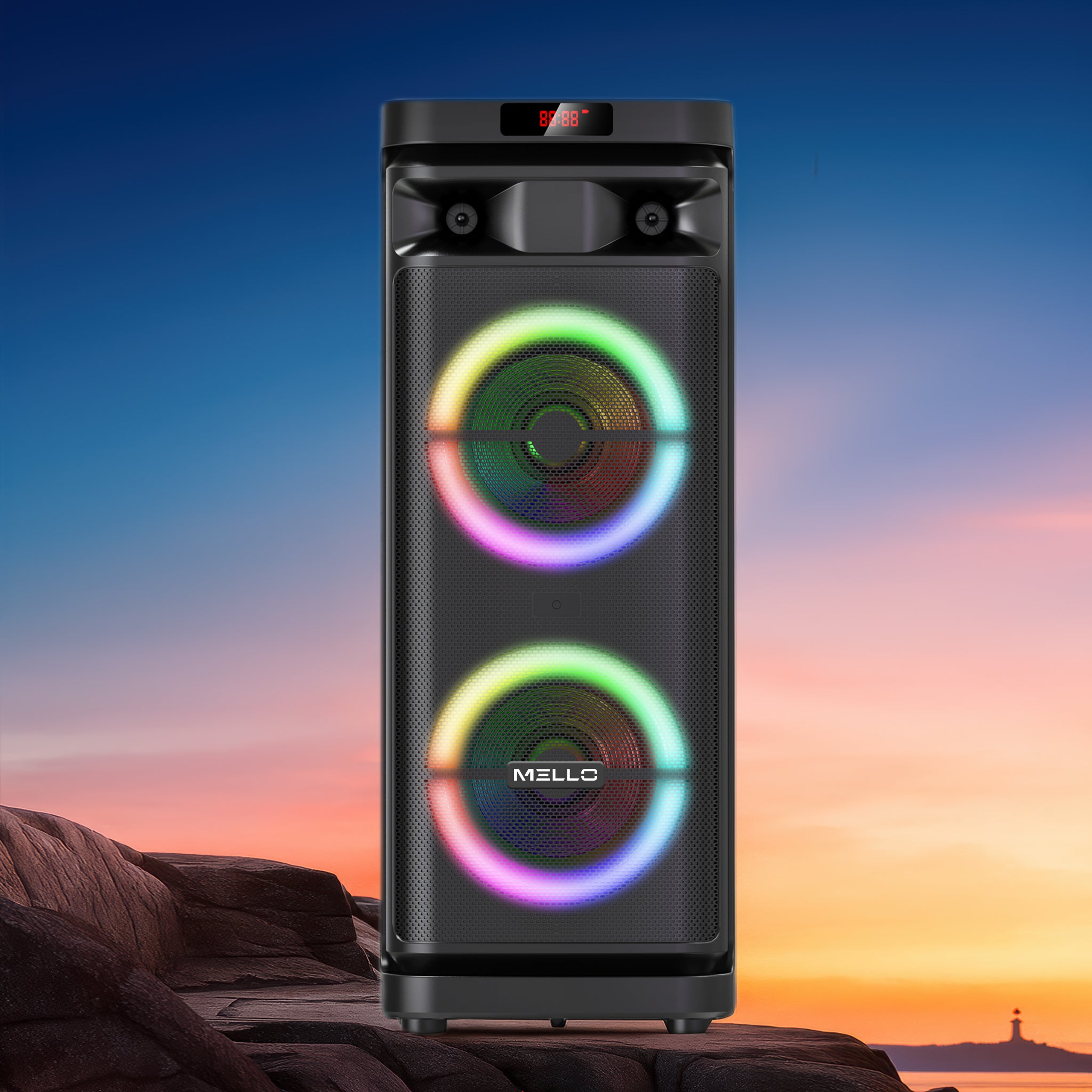 BUZZ DUAL 10 INCH PORTABLE KARAOKE SPEAKER
