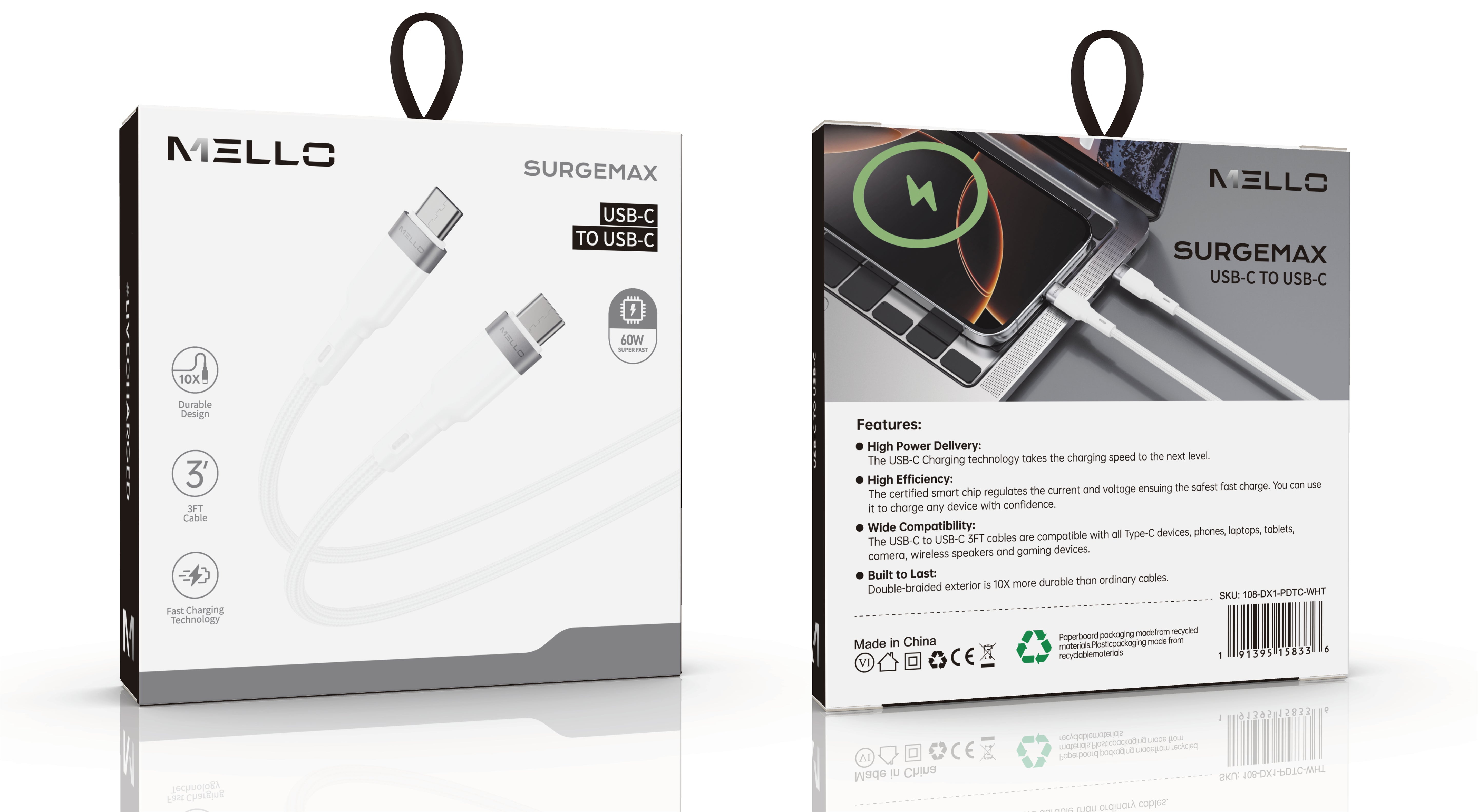 MELLO ML-DSP108 TYPE-C TO TYPE-C  CABLE