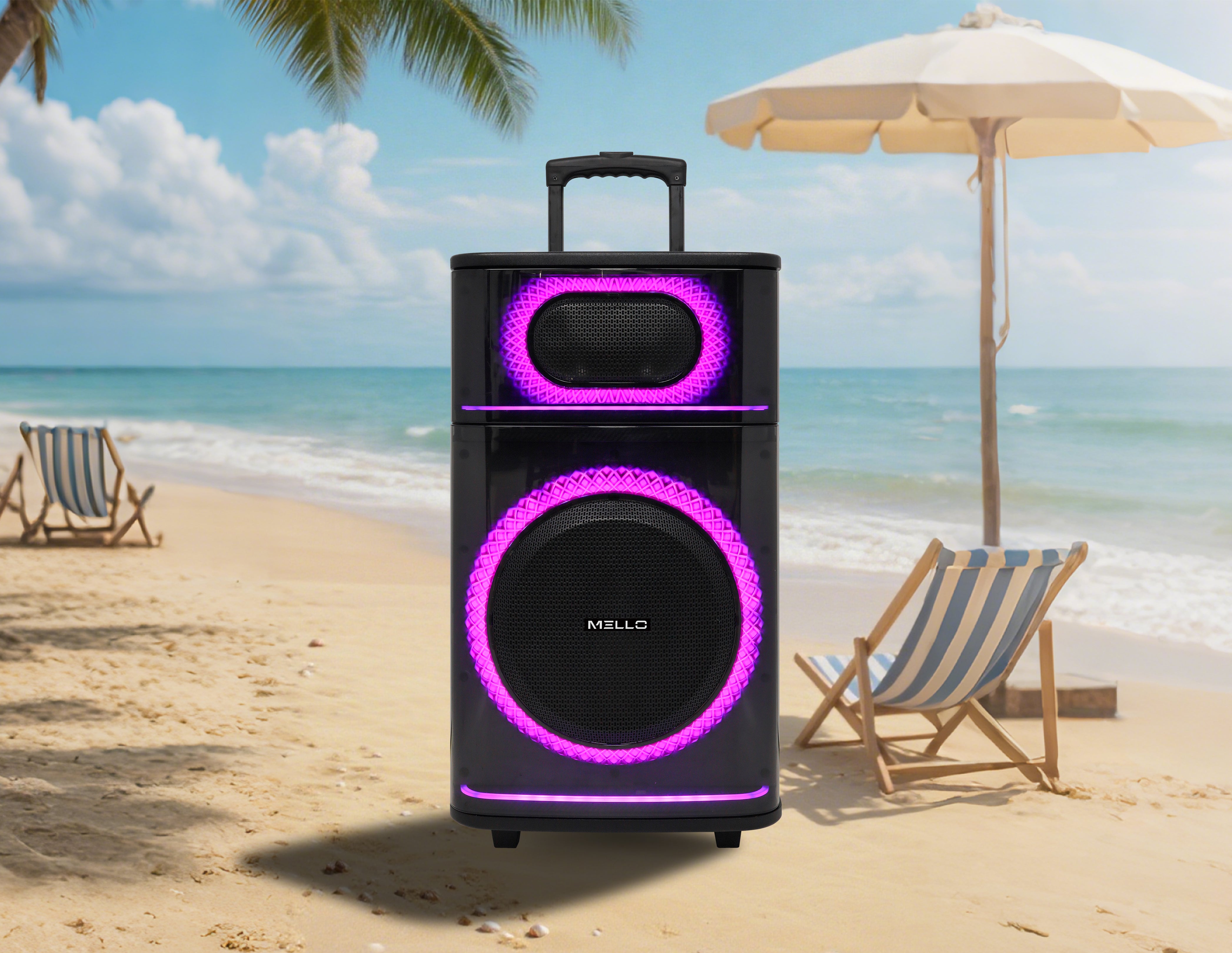 MELLO GLEAM 12" INCH 3800 WATTS PARTY SPEAKER