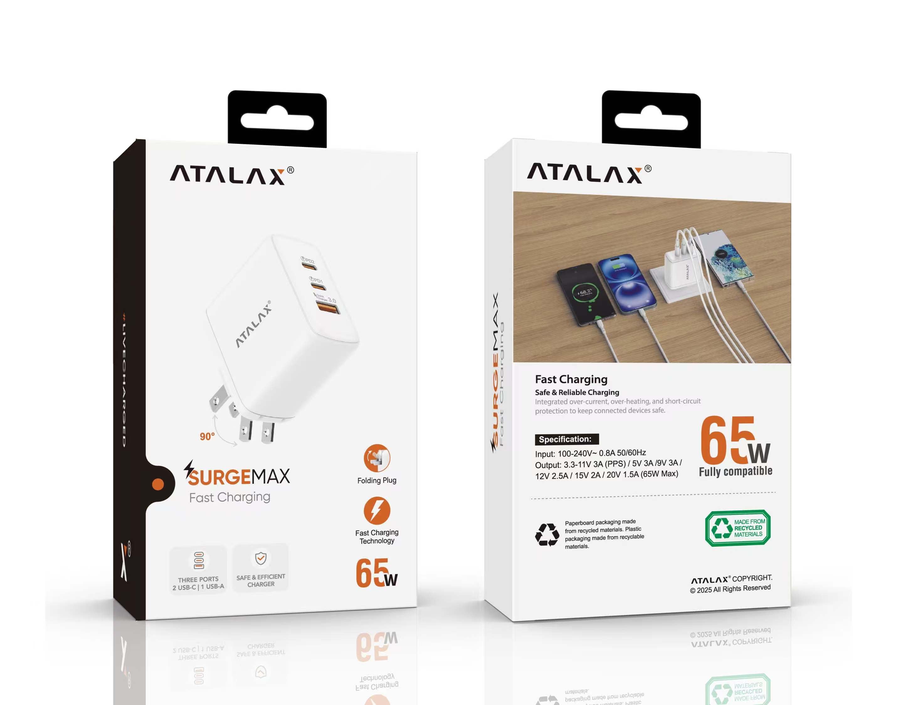 X12 65W ADAPTER WHITE