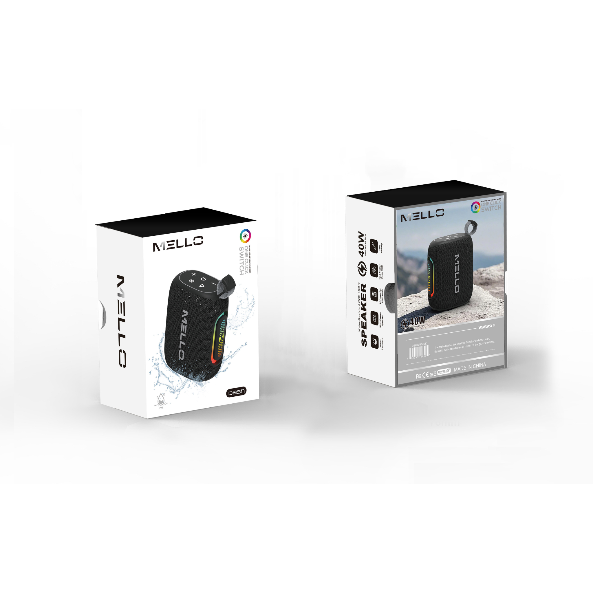 MELLO DASH PORTABLE SPEAKER BLACK