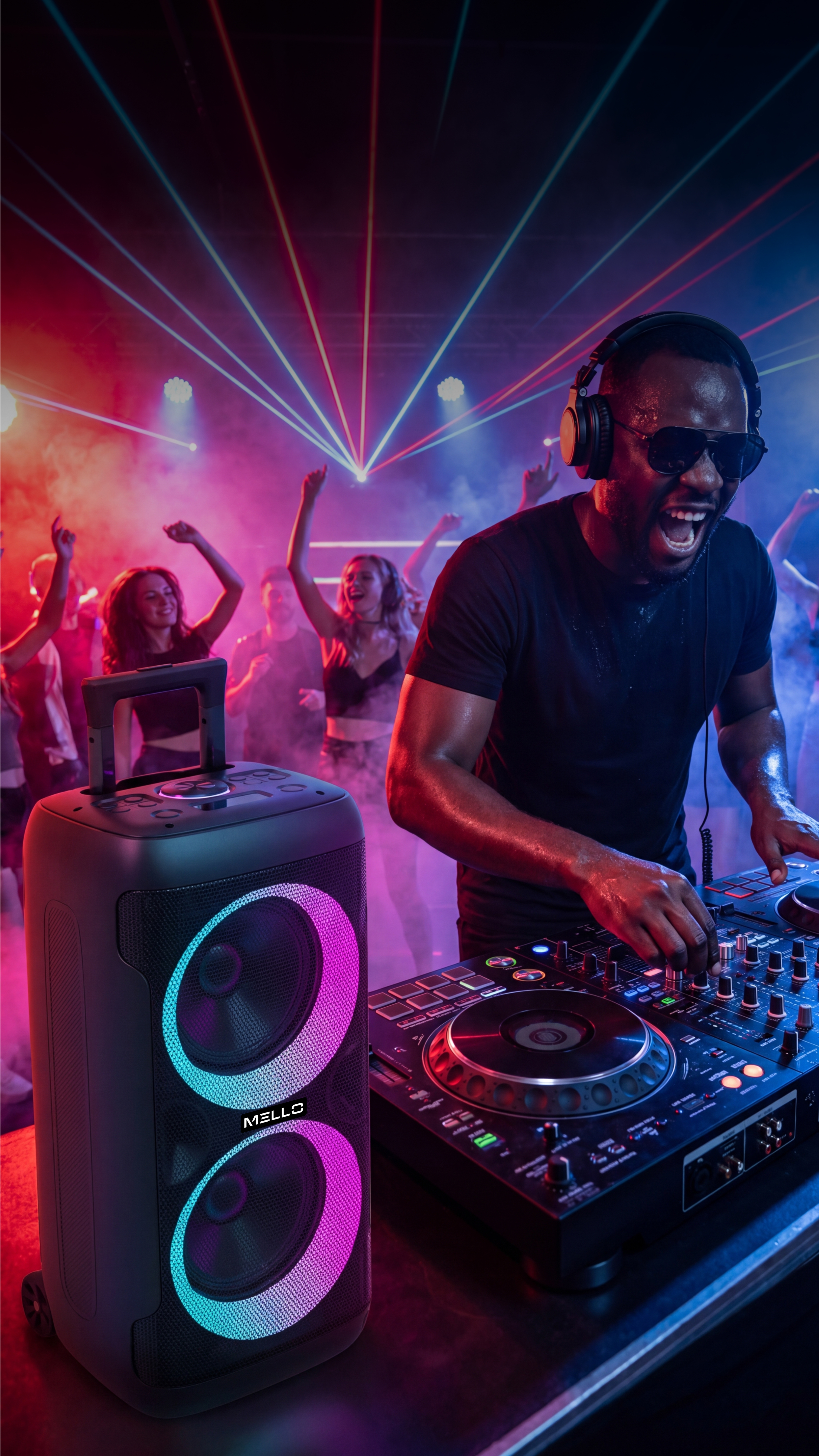 MELLO BOOMIX 2X10" INCH 4000 WATTS PARTY SPEAKER
