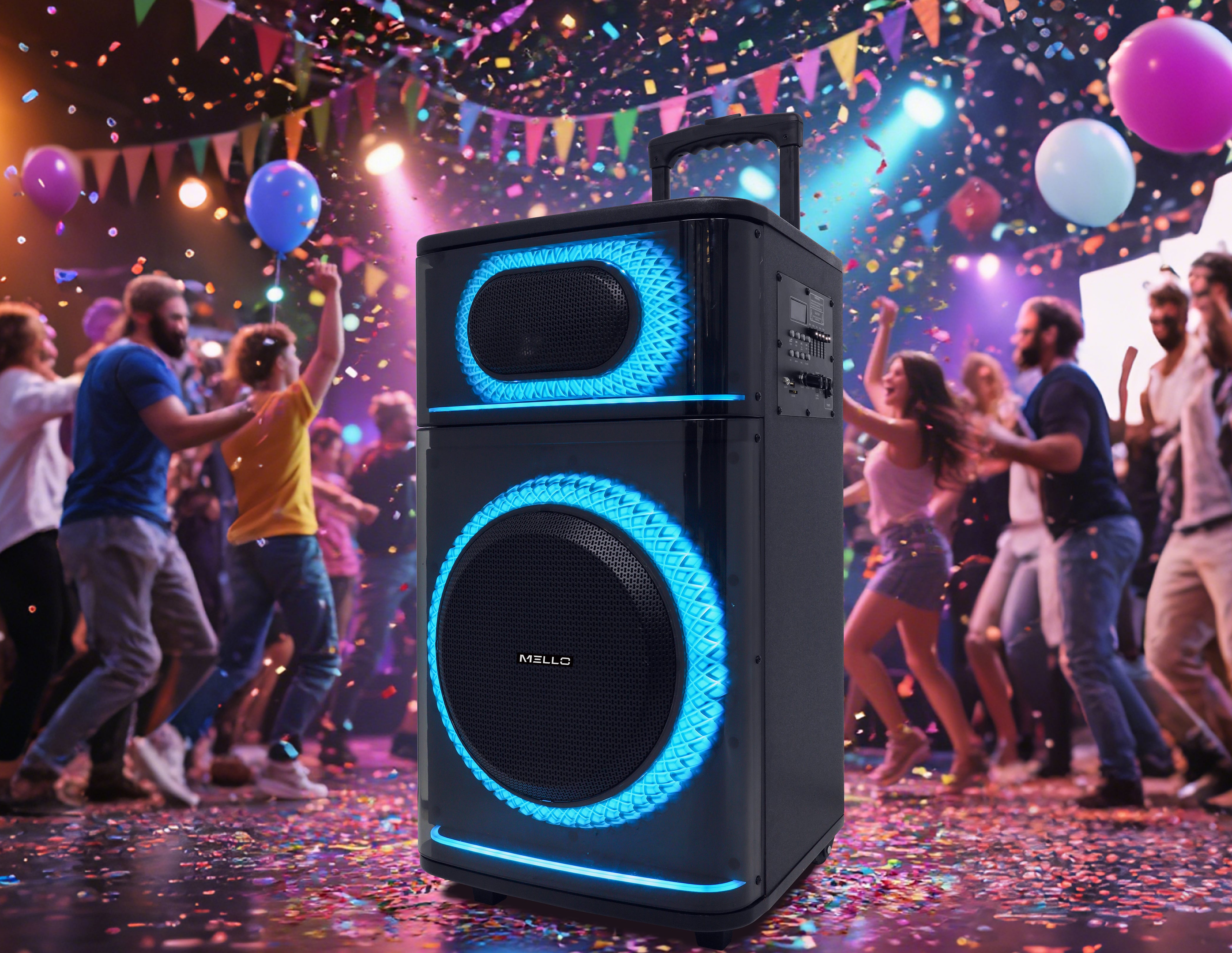 MELLO GLEAM 12" INCH 3800 WATTS PARTY SPEAKER