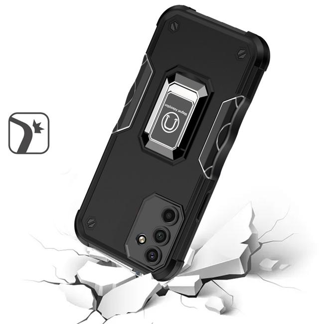 Magnetic Ring Stand Hybrid Case For Samsung A54