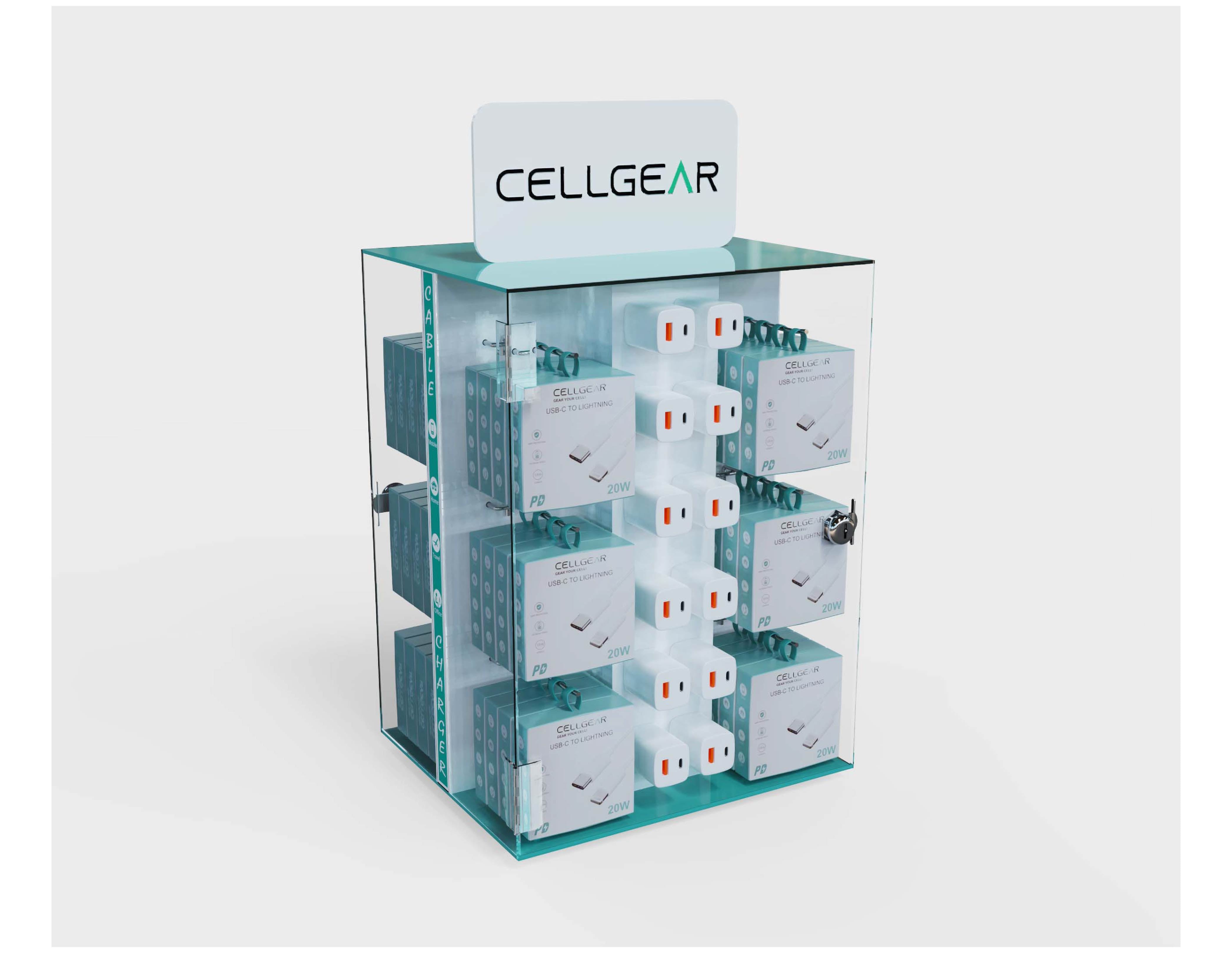 CELLGEAR CHARGER DISPLAY 72 PCS