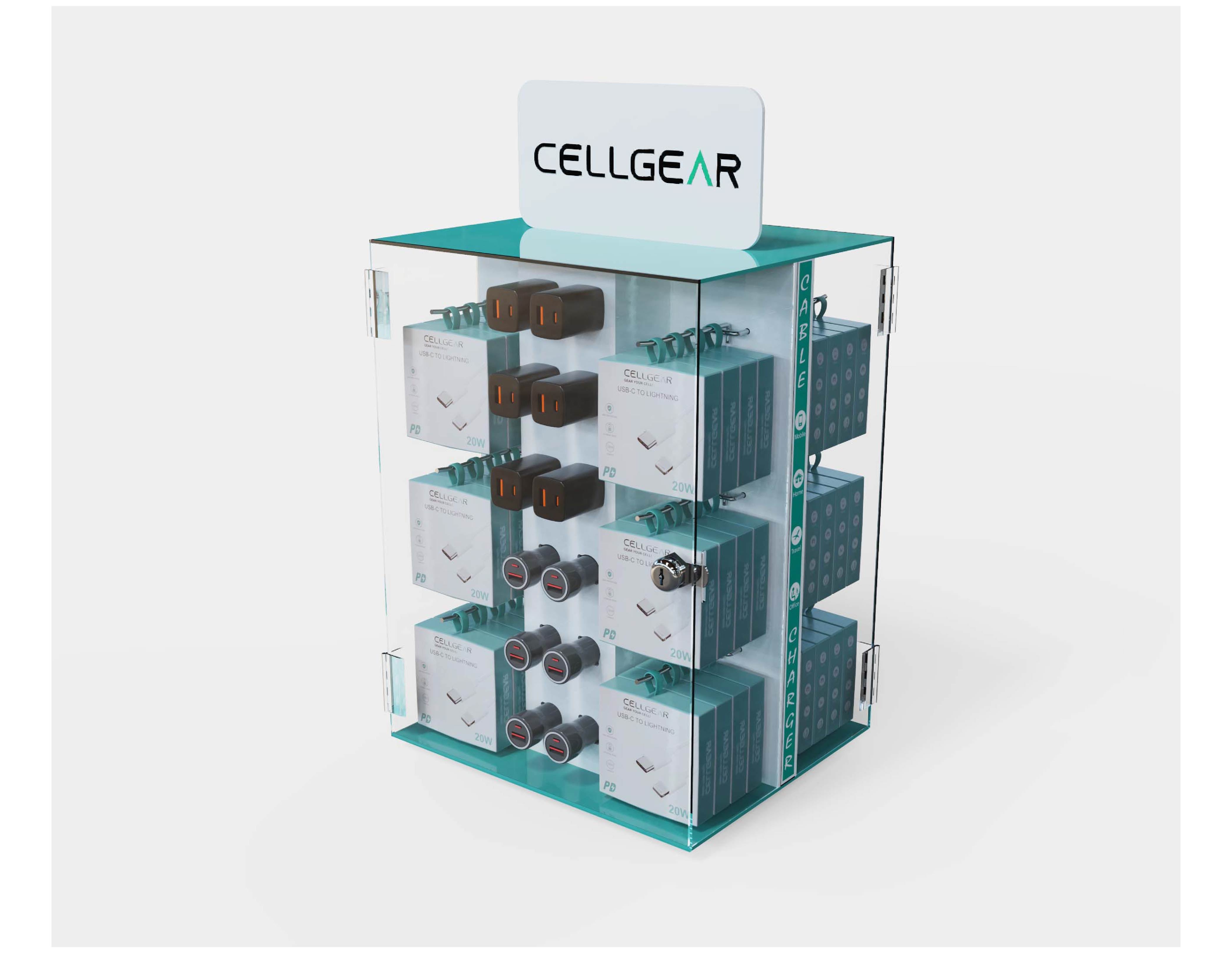 CELLGEAR CHARGER DISPLAY 72 PCS