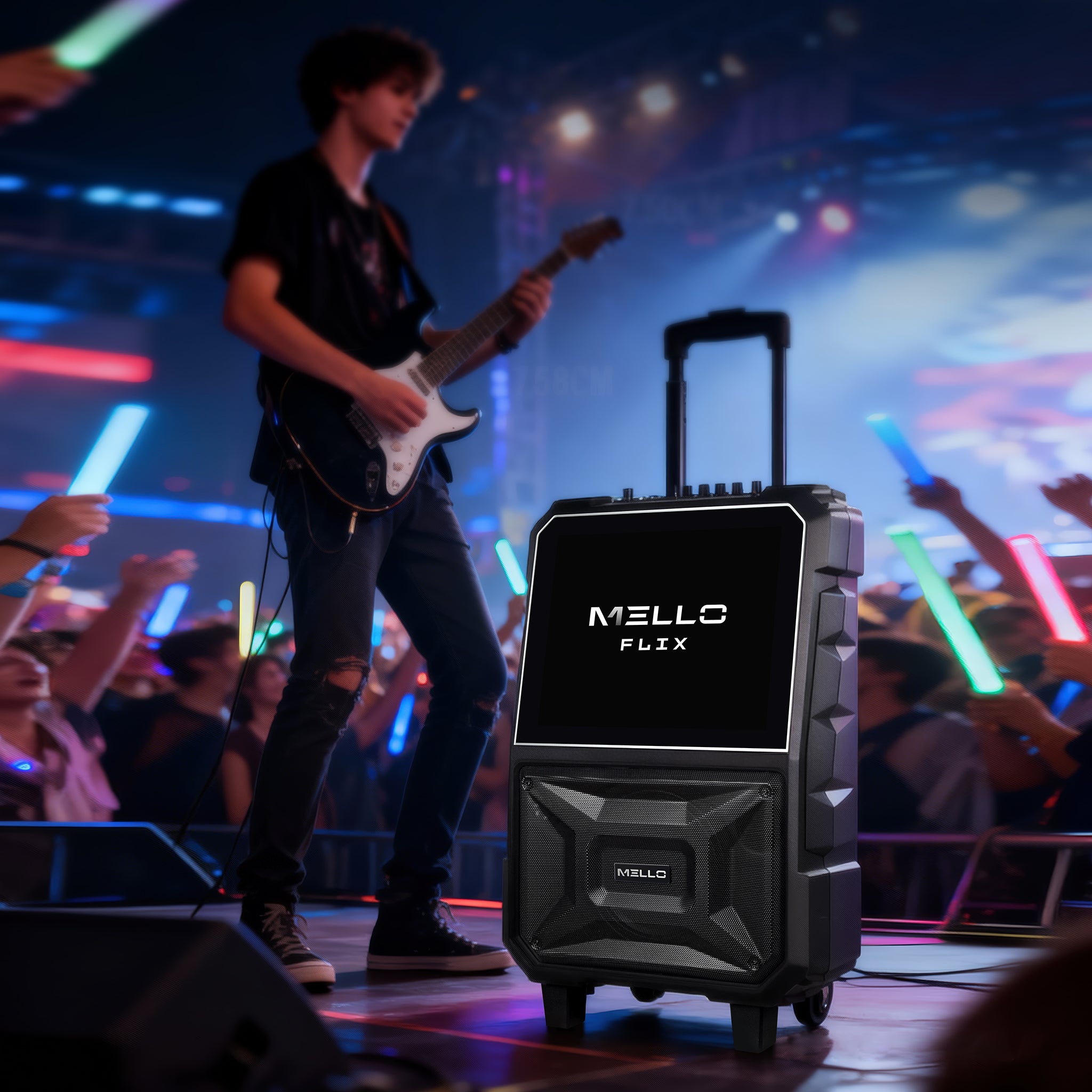 MELLO FLIX 1 X 8" INCH 6500 WATTS WITH 14.1" WIFI TOUCH SCREEN SPEAKER