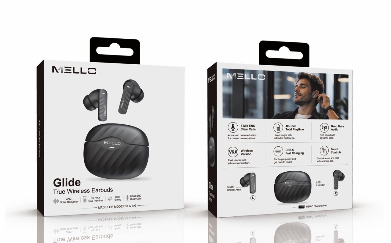 MELLO GLIDE TRUE WIRELESS EARBUDS
