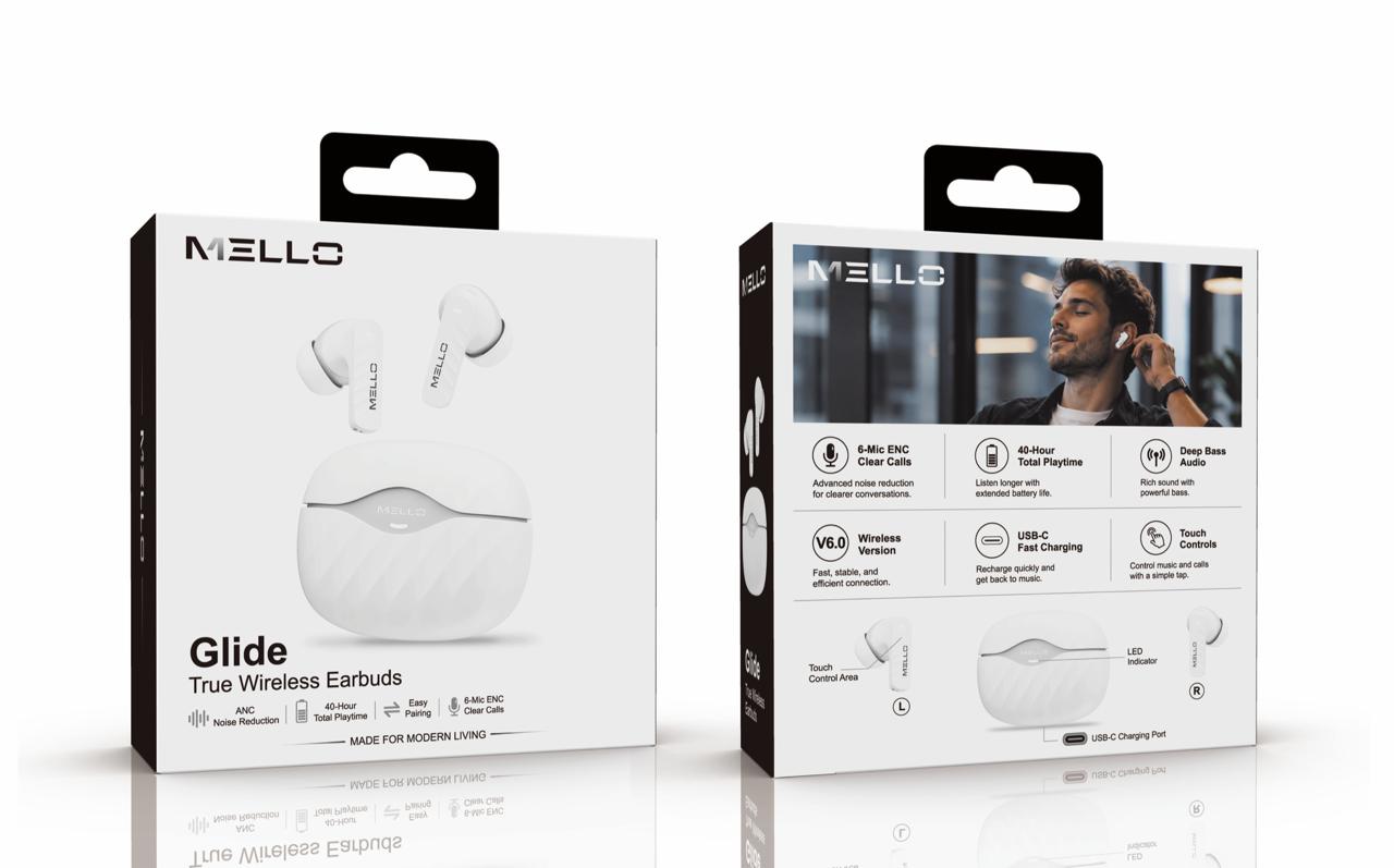 MELLO GLIDE TRUE WIRELESS EARBUDS