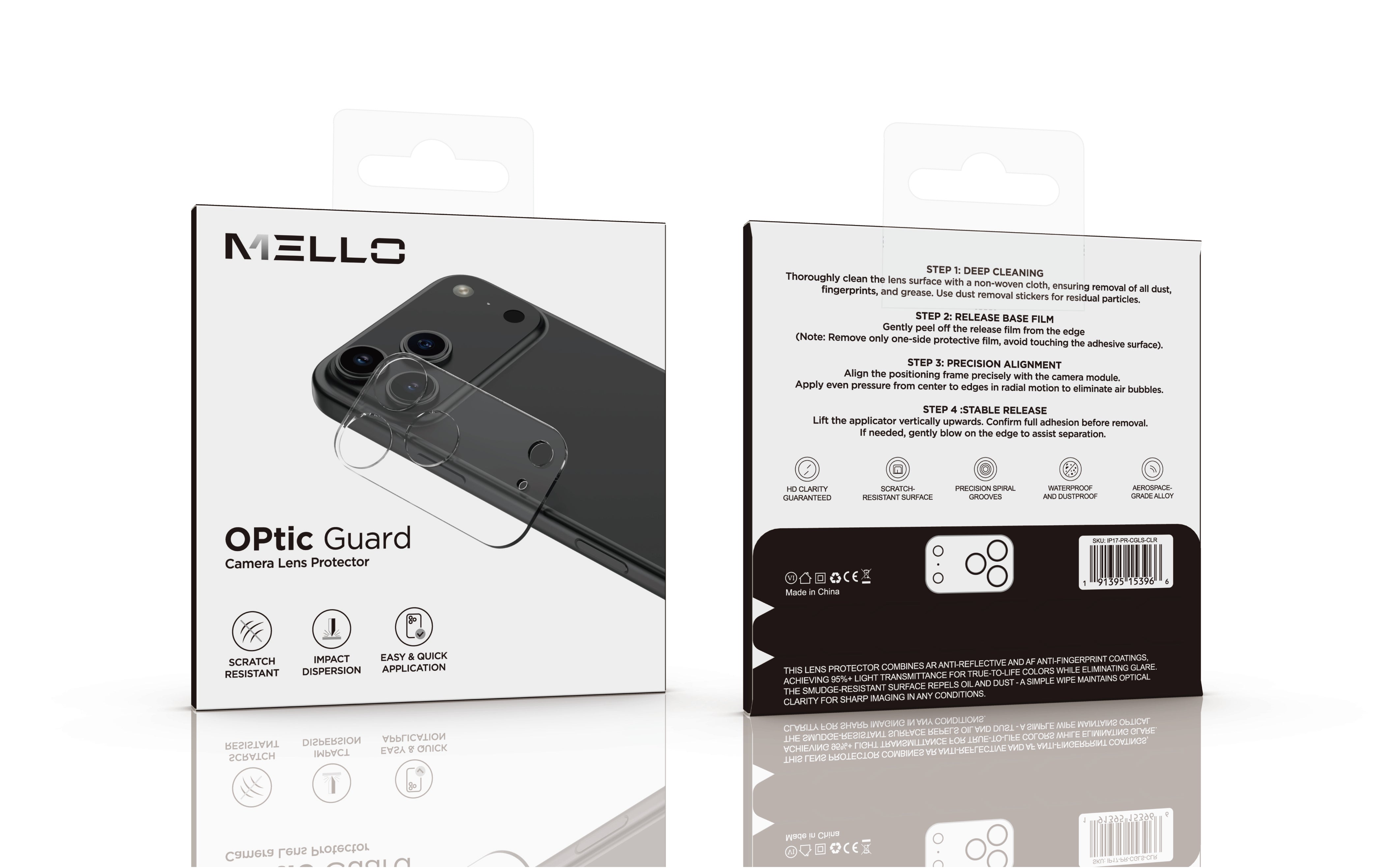 IPHONE 17 PRO MAX CAMERA  TEMPERED GLASS CLEAR