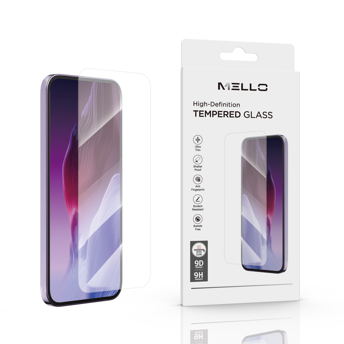 MELLO iPHONE 17 PRO MAX TEMPER GLASS CLEAR