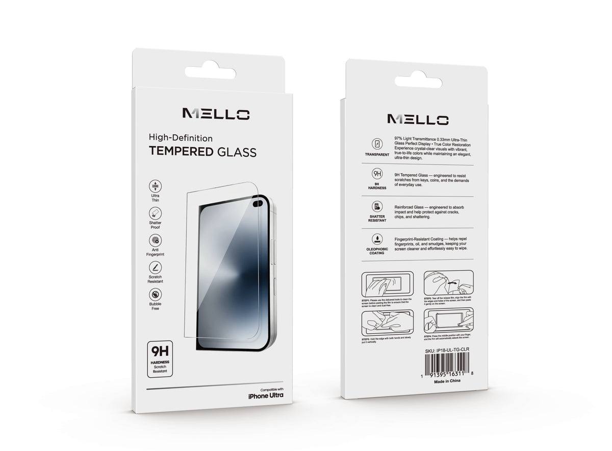 IPHONE DUO TEMPED GLASS CLEAR
