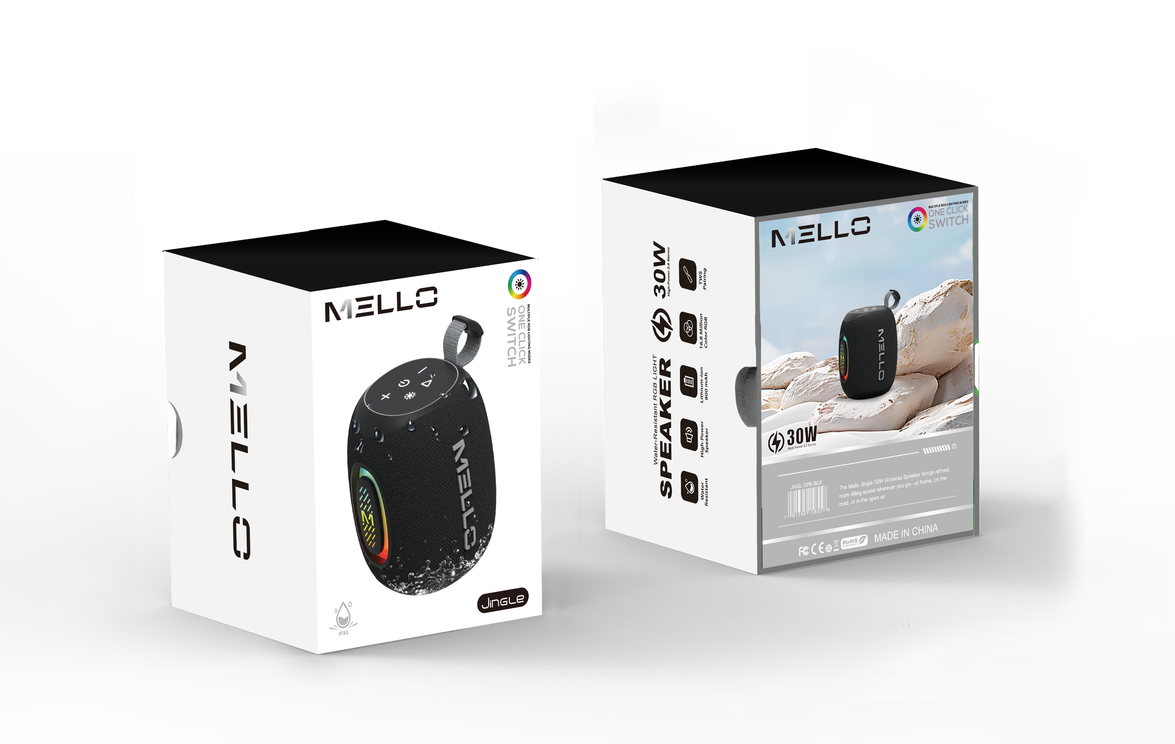 MELLO JINGLE PORTABLE SPEAKER BLACK