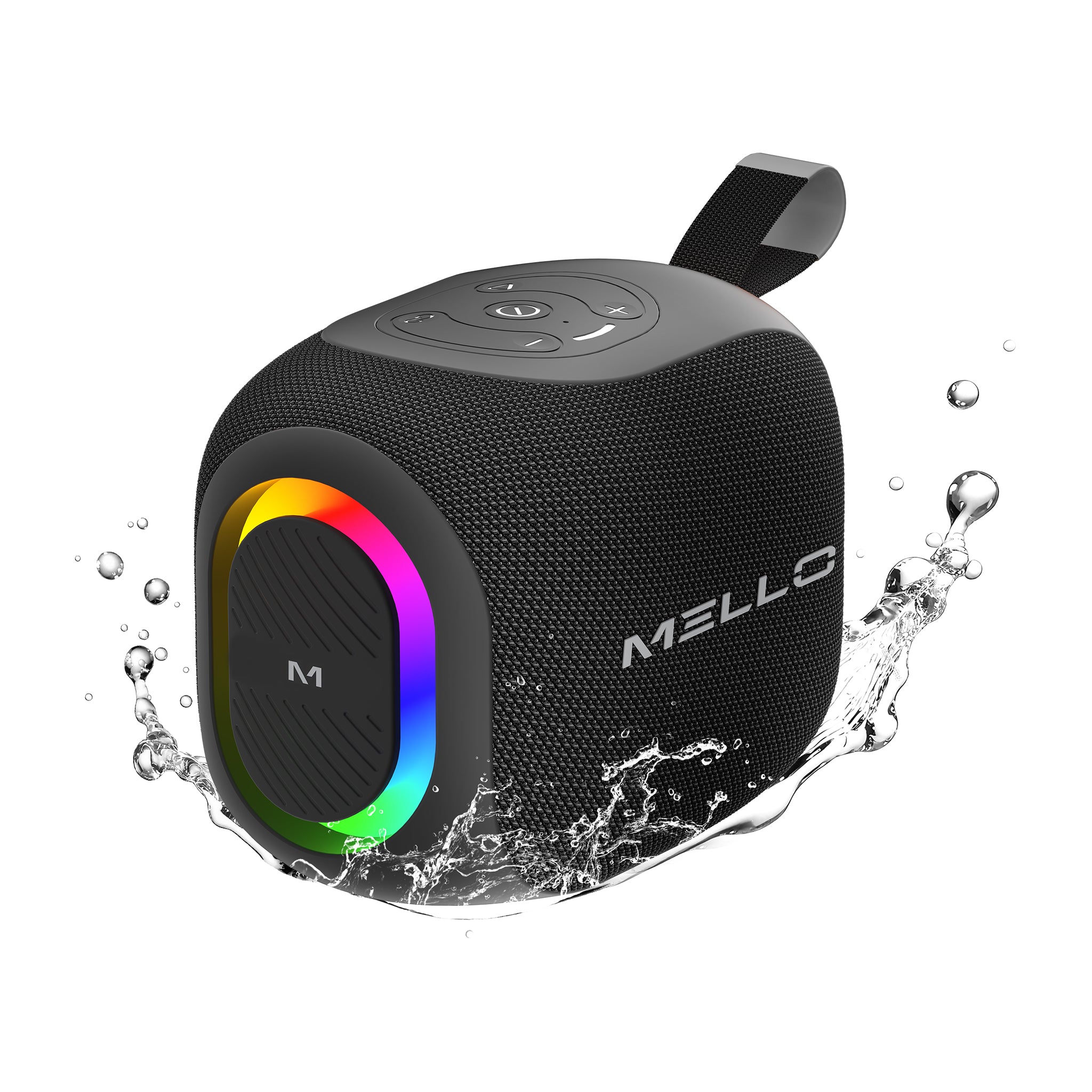 MELLO PEBL 80 WATTS PORTABLE WIRELESS SPEAKER BLACK