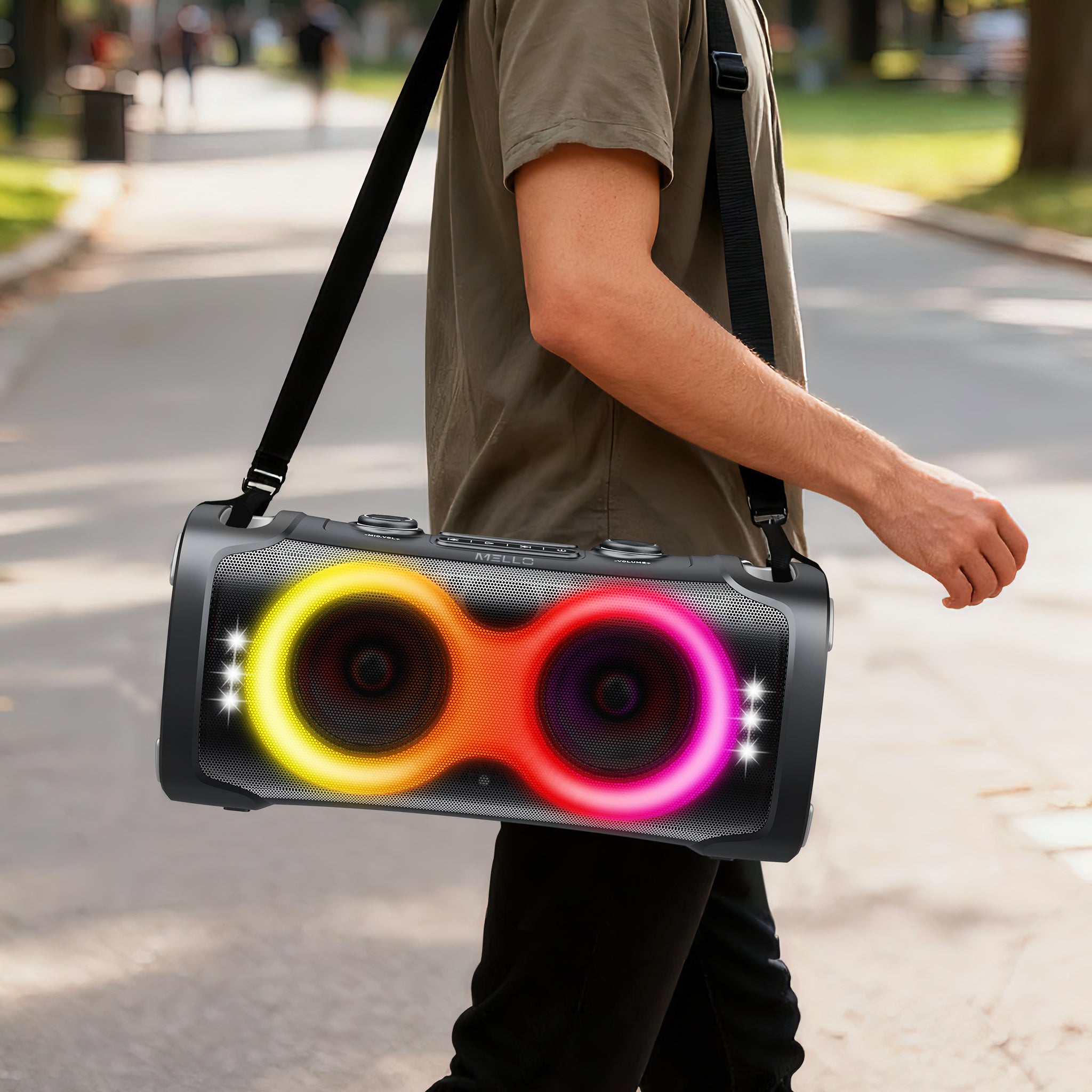 MELLO SOUNDBOX 2X6.5 INCH 3200 WATTS SPEAKER