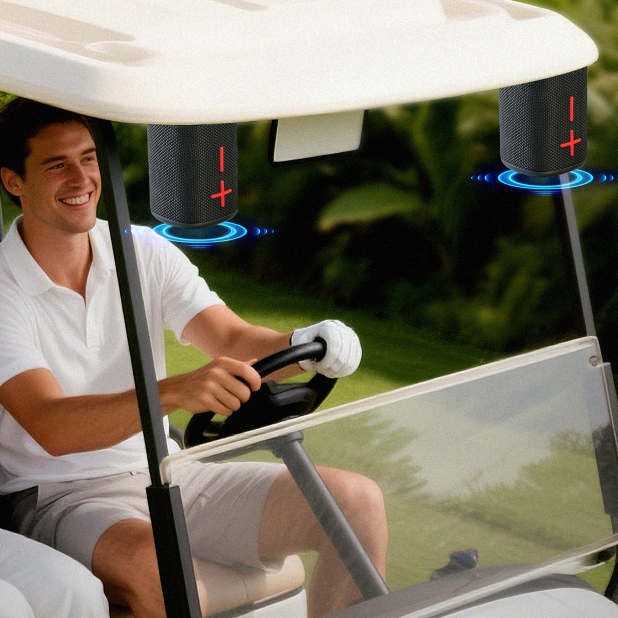 MELLO SYNC 100 WATTS 2IN1 MAGNETIC PORTABLE SPEAKER BLACK