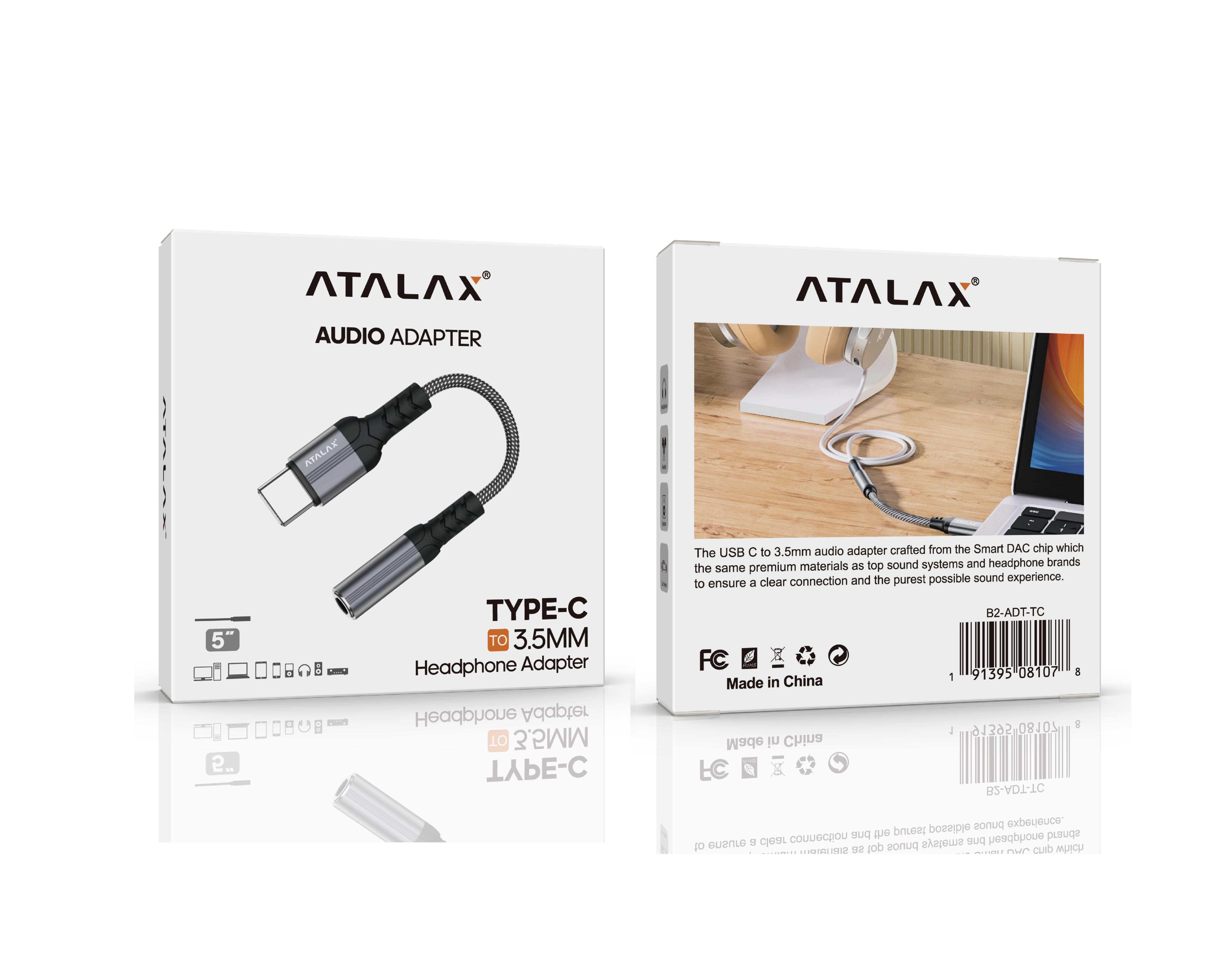 ATALAX B2 AUDIO ADAPTER 3.5 TO TYPE-C