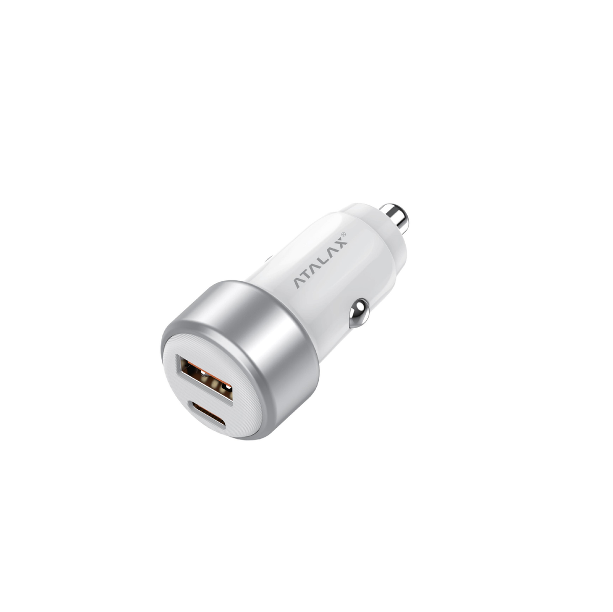 ATALAX SURGEMAX C10 65W PD/USB CAR ADAPTER WHITE