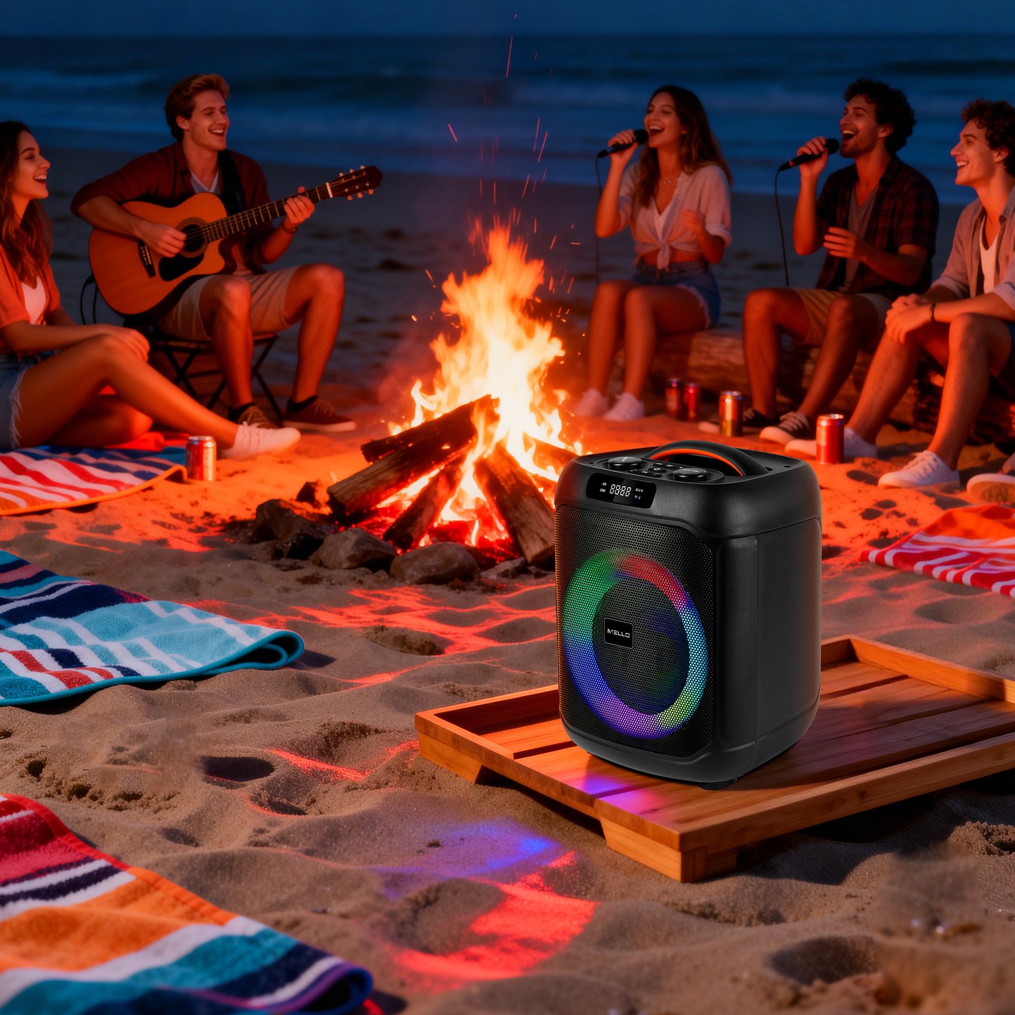 MELLO VYBE 8 INCH 1500 WATTS WIRELESS SPEAKER