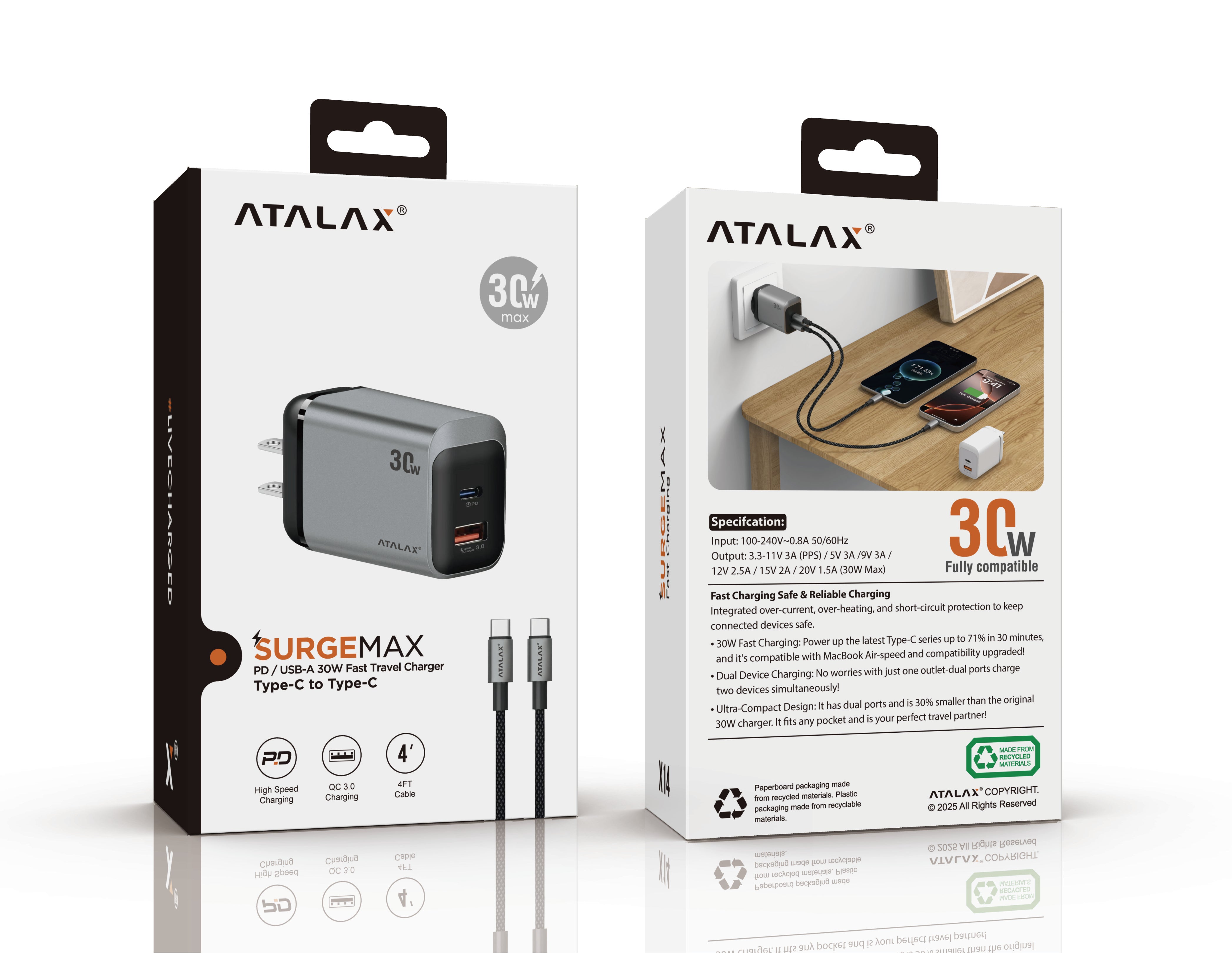 SURGEMAX X14 ADAPTER 30W TYPE C