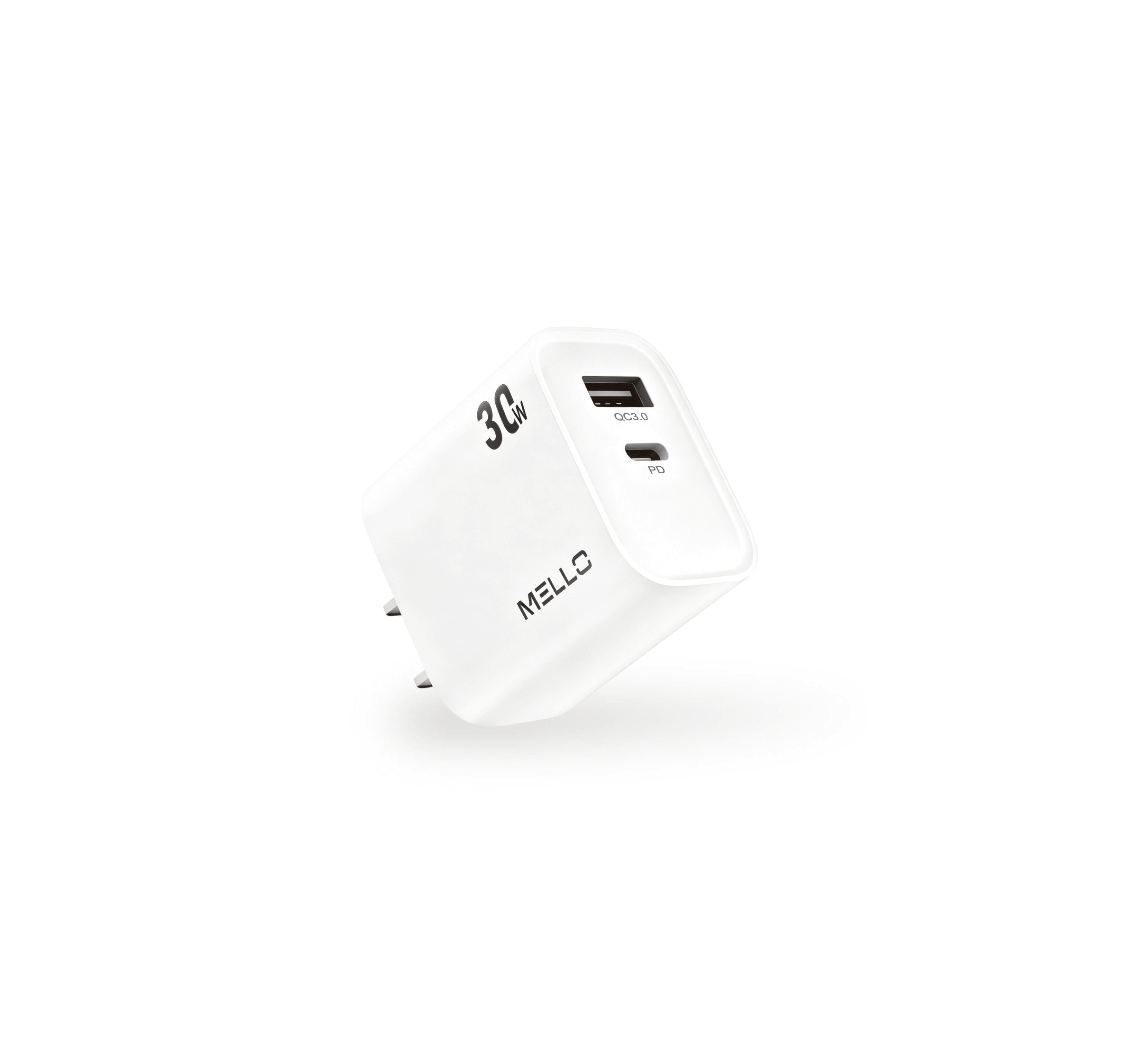 MELLO X22 SURGEMAX 30 WATTS DUAL USB-C AND USB-A ADAPTER