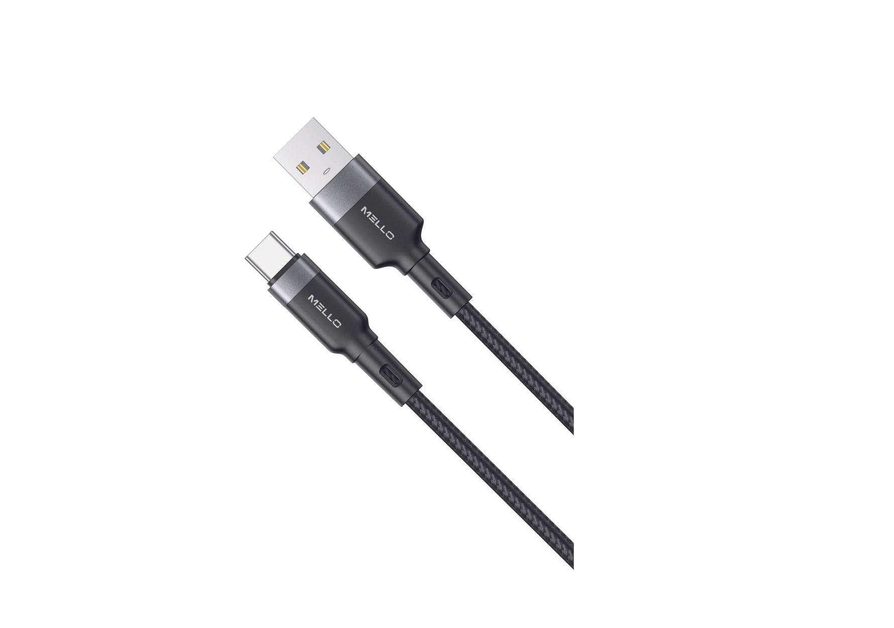 MELLO X98 USB-A TO TYPE C 3 FEET CABLE BLACK