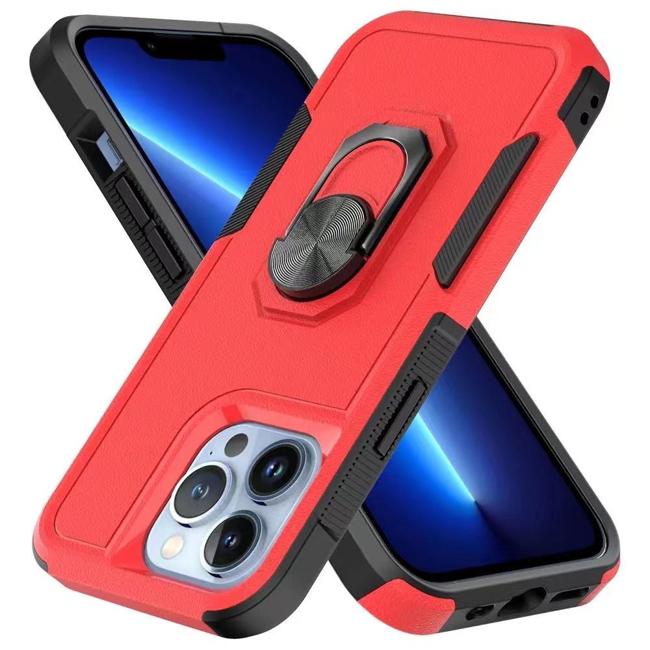 Thick Hybrid With Metal Ring Stand Case For Iphone 11 6.1