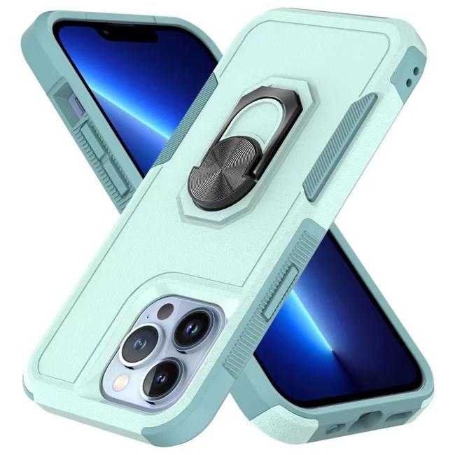 Thick Hybrid With Metal Ring Stand Case For Iphone 11 6.1